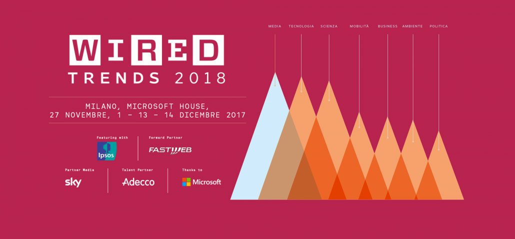 Wired Trends 2018 con Meliá Hotel International , 4 appuntamenti per discutere e approfondire i trend dell’innovazione