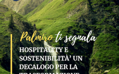 HOSPITALITY E SOSTENIBILITÀ UN DECALOGO PER LA TRASFORMAZIONE